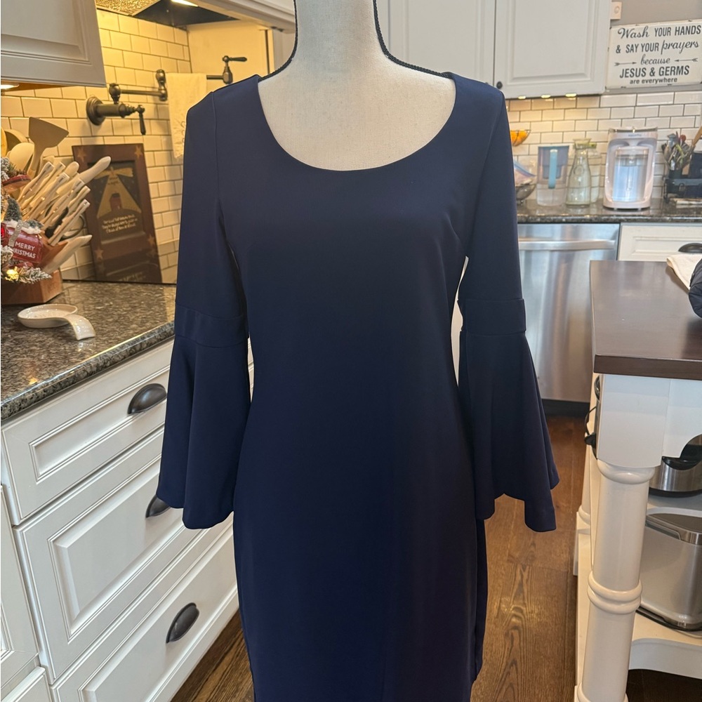 Boston Proper Navy Blue Women's Dress Size Small - Picture 5 of 7